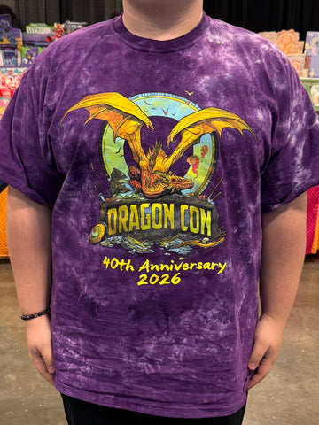 Dragon Con 2026 PURPLE TIE DYE Unisex T-shirt