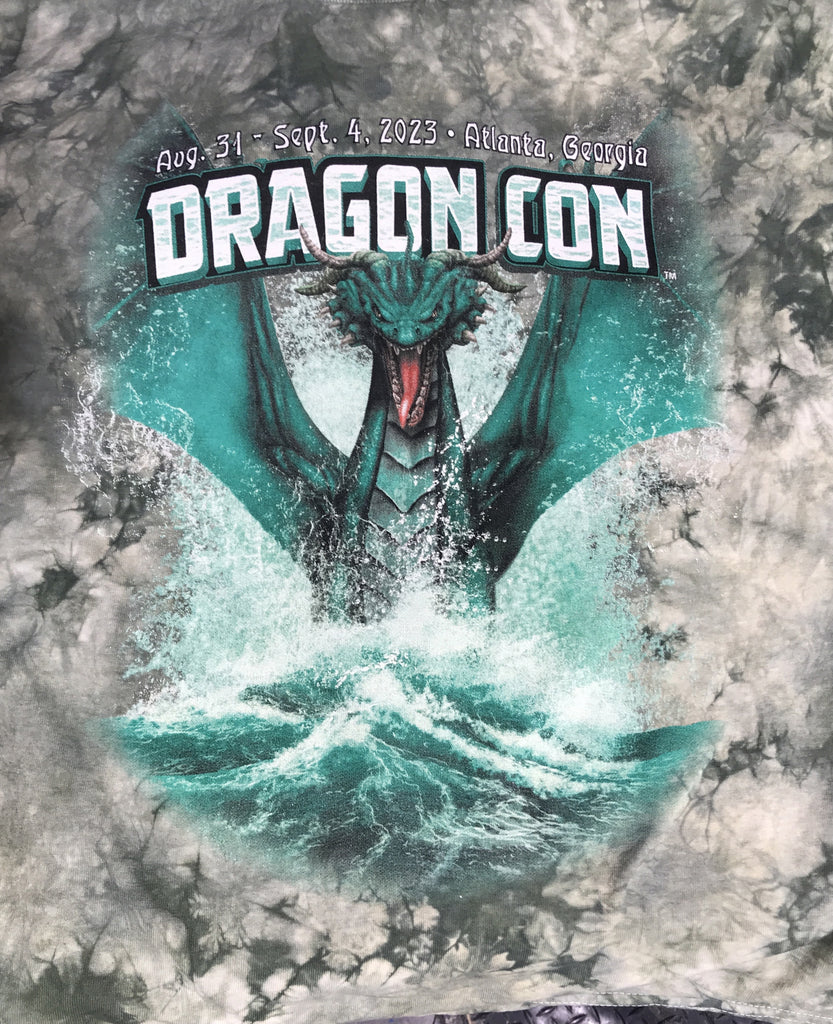 Dragon Con 2023 Green TIE DYE T-shirt