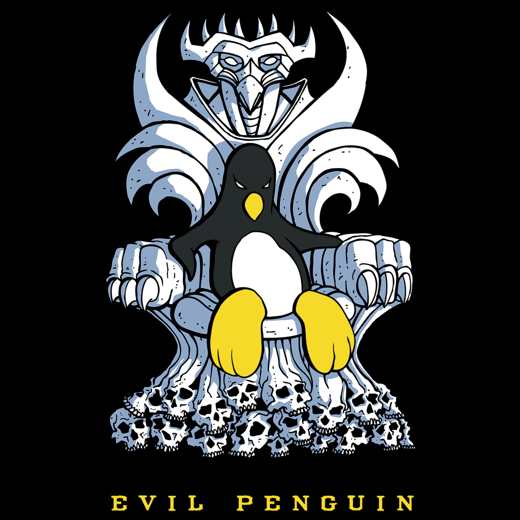 Evil Penguin Raining Evil Penguin Label